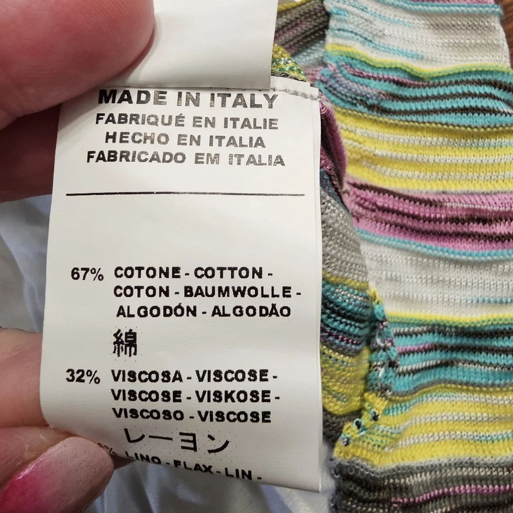 M By Missoni Y2K Sundress Multicolor Knit Size 4 - Picture 5 of 13